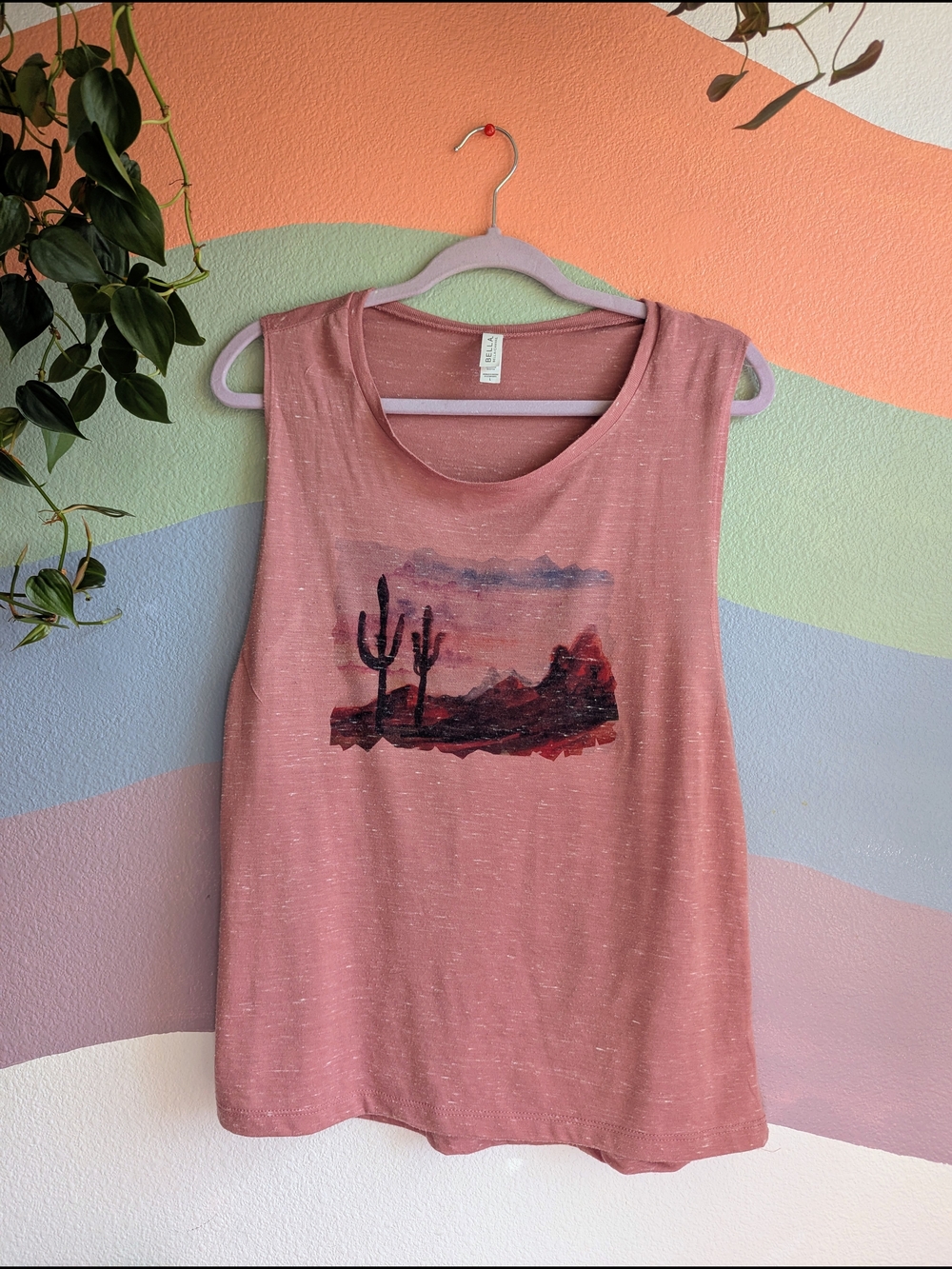 Bella Canvas Rose Desert Graphic Tank Top